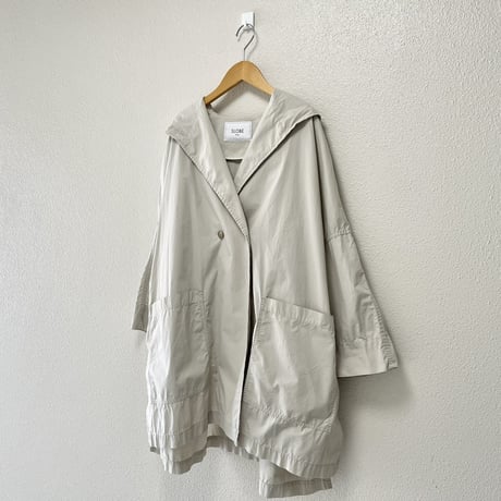 SLOBE IENA タイプライターフードポンチョコート