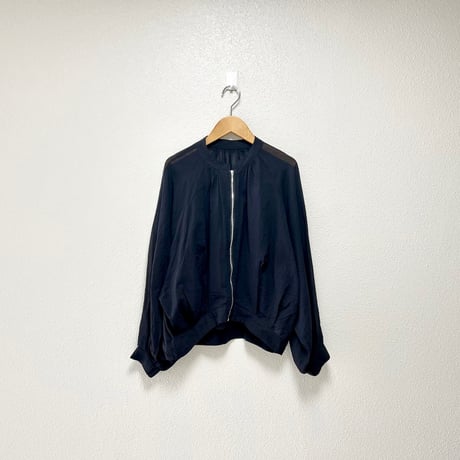 cloche ボリューム袖コットンシアーブルゾン