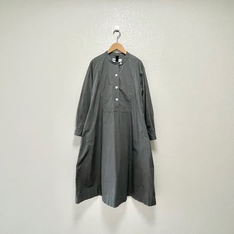 2024AW / MHL. WASHED COTTON POPLIN DRESS