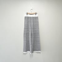 Spick＆Span ボーダークロッシェパンツ