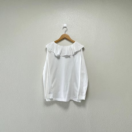 mao made 度詰めオーガニックコットンピエロカラーTee