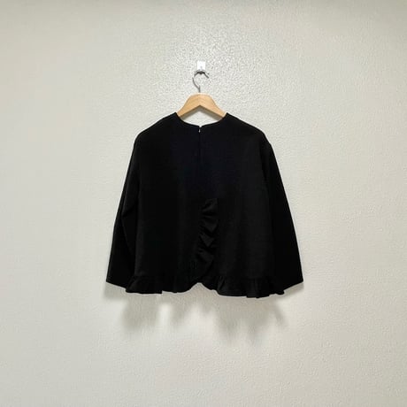 販売継続品 / anana 裾フリルブラウス ブラック