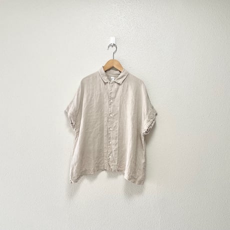 grin  リネンガーゼ ボックスシャツ