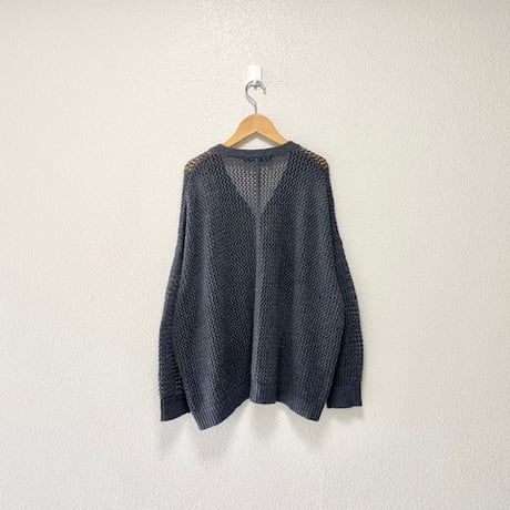 2024AW / mizuiro ind メッシュVネックカーディガン