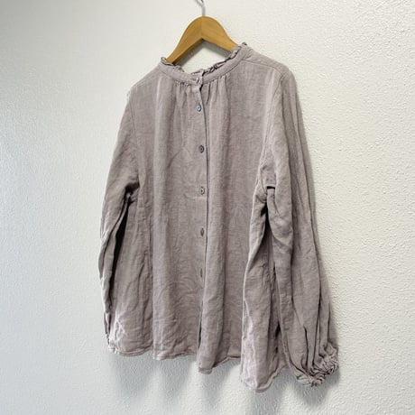 nest Robe リネンスタンドフリルブラウス