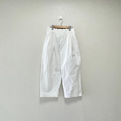 2023SS / nest Robe コットンチノ近江晒 タックパンツ