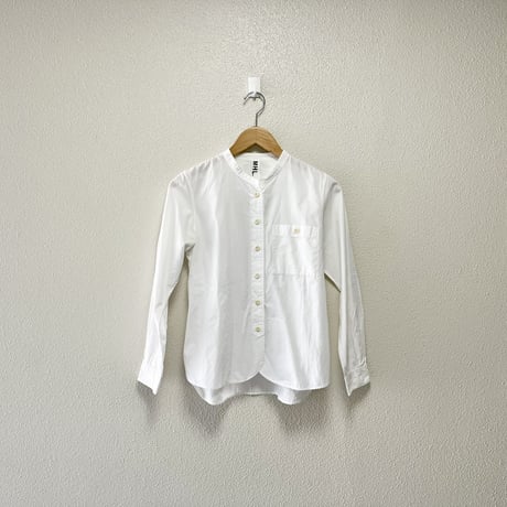 MHL. コットンバンドカラーシャツ
