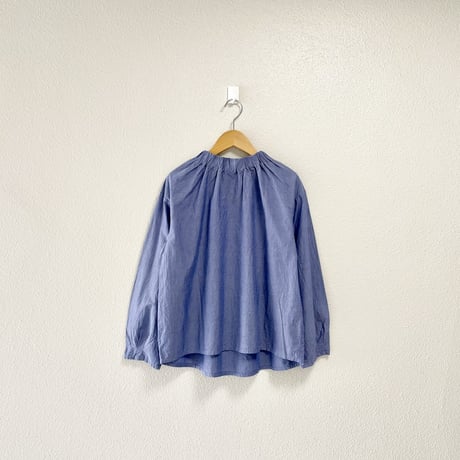 DAIRY COMFORT NATURAL LAUNDRY コットンハイネックブラウス