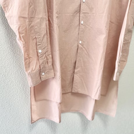 TOUJOURS COTTON Classic Band Collar Shirt
