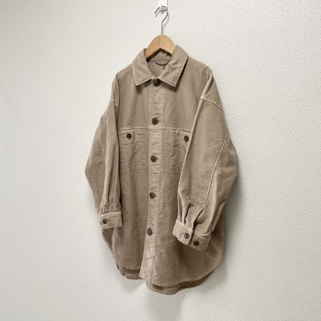 未使用品 / nest Robe / コットンモールスキンビッグシャツジャケット