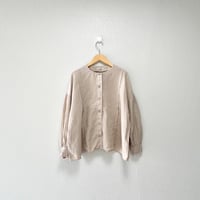 nest Robe リネンベルテッドブラウス
