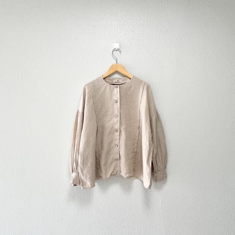 nest Robe リネンベルテッドブラウス