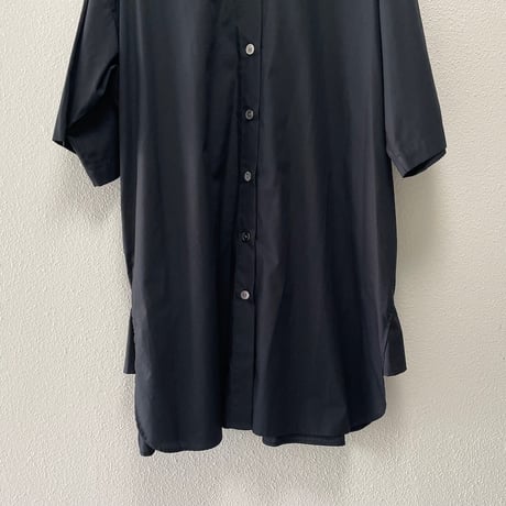 mizuiro ind ハーフスリーブ ワイド シャツワンピース