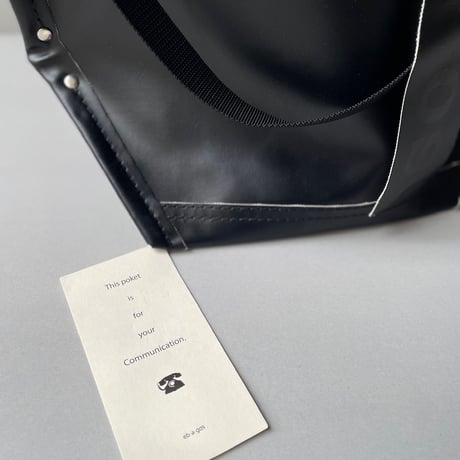 販売継続品 / eb.a.gos PVC Y字トート Mサイズ IVORY×BLACK