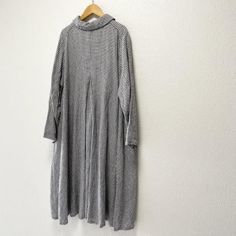 nest Robe ヘンプ先染めギンガムコート