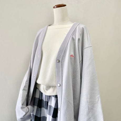 DANTON  Vネックスウェットカーディガン