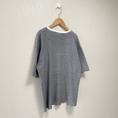LENO HALF SLEEVE BORDER T-SHIRT