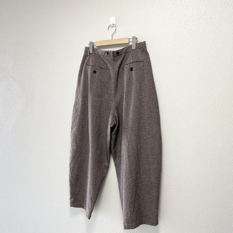 nest Robe ウールコットンガンクラブチェックパンツ