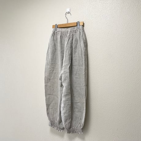 あたう洋裁店 リネン裾フリルパンツ