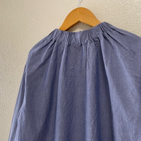 DAIRY COMFORT NATURAL LAUNDRY コットンハイネックブラウス