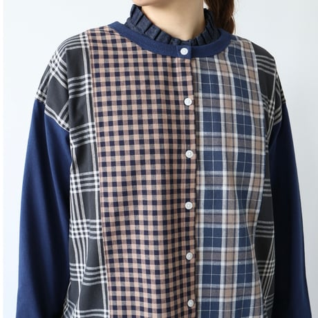 【3色展開】select パッチワークカットソー