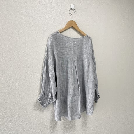 NATURAL LAUNDRY  リネンスモッグスリーブシャツ