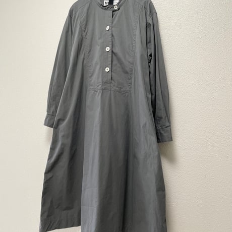 2024AW / MHL. WASHED COTTON POPLIN DRESS