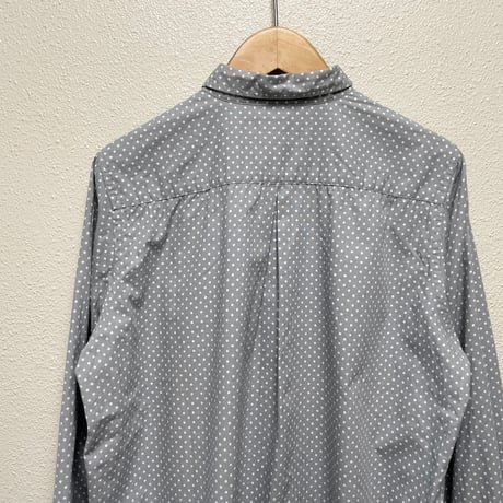 NATURAL LAUNDRY ドットチビ衿シャツ