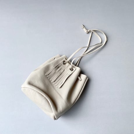 blancle S.LEATHER QUILTED DRAWSTRING BAG