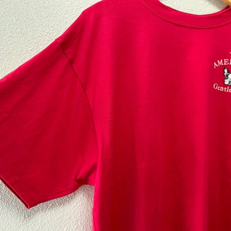 didizizi ボストンテリア刺繍Tシャツ