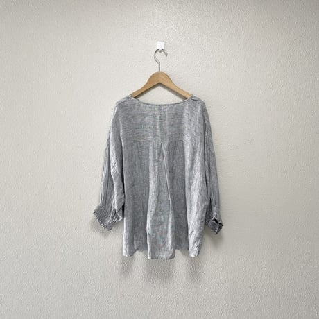 NATURAL LAUNDRY  リネンスモッグスリーブシャツ