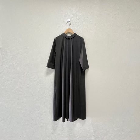 2025SS / 販売継続品 / STAMP and DIARY クロスカラー フレアタック ワンピース