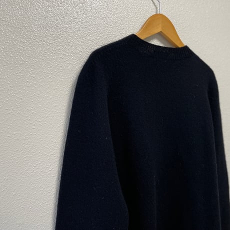 販売継続品 /  RINEN 2/15ウール天竺編み(ホールガーメント) クルーネックニット