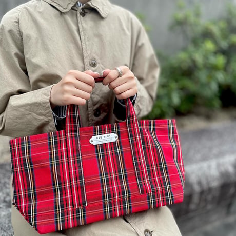 R&D.M.Co- TARTAN CHECK TOTE