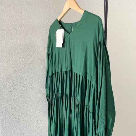 2023AW / 未使用品 / タグ付き nest Robe UpcycleLino ギャザーティアード ワンピース