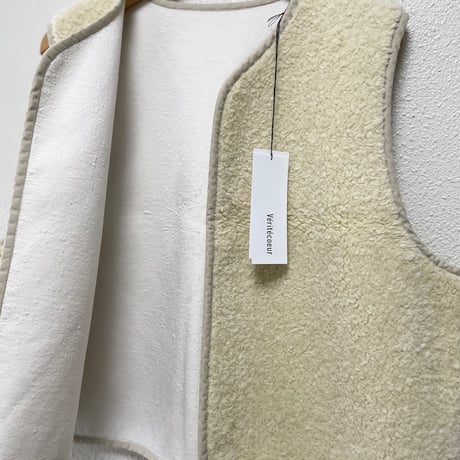 2024AW / 未使用品 / タグ付き Veritecoeur シープボア ボンディング ベスト