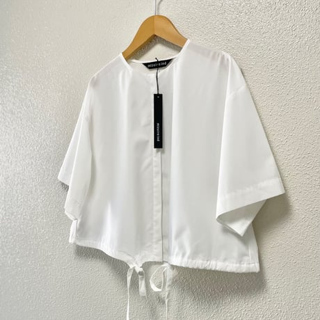 2025SS / タグ付き未使用品 mizuiro ind ドローストリングシャツ