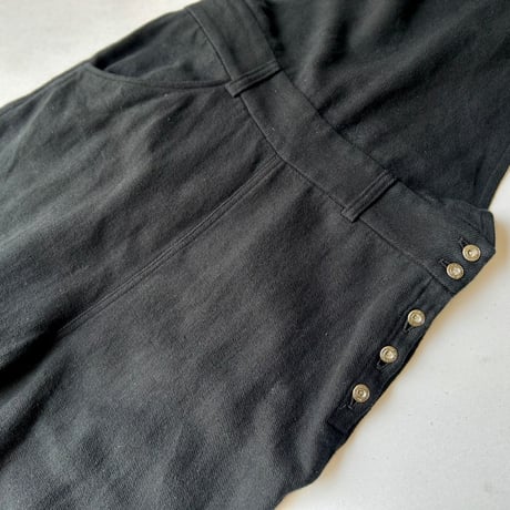 atelier naruse コットンフラックスウールサロペットパンツ
