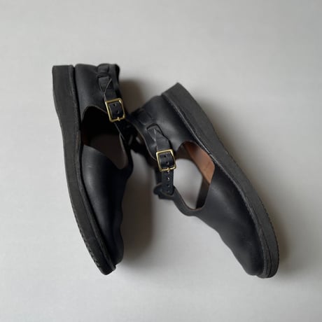 定番販売継続品/ AURORA SHOES T-strap BLACK