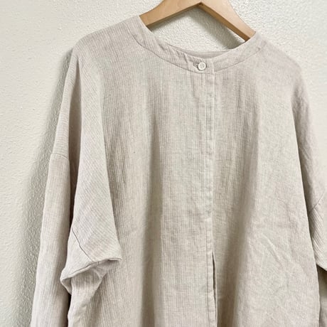中川政七商店 麻の二重織りカーディガン