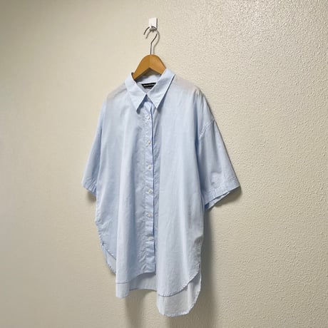 mizuiro ind ハーフスリーブワイドシャツ