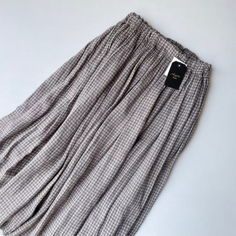 タグ付き未使用品 /  Antiquités noir ギャザースカート
