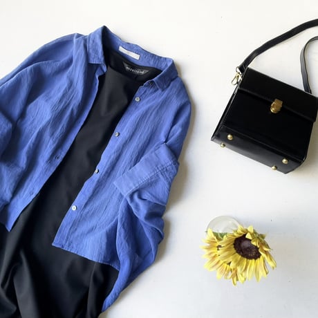 deux C 2025SS コットンボイルブラウス 5分袖 シアー