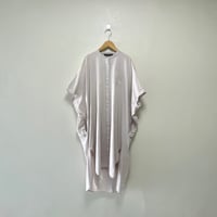 mizuiro ind バックギャザーノースリーブ ロングシャツワンピース【ベージュ】