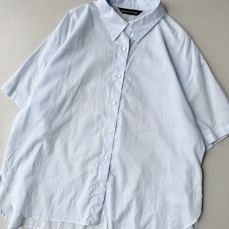 mizuiro ind ハーフスリーブワイドシャツ