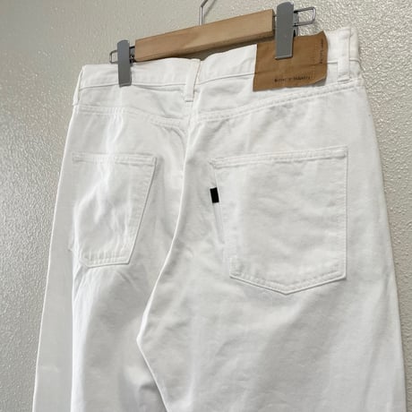 MidiUmi ハイウエストホワイトデニムパンツ