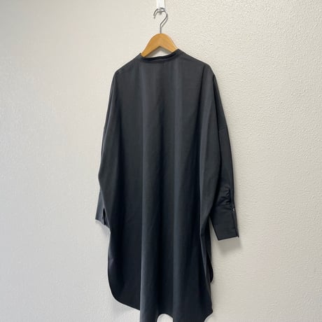 mizuiro ind ウールスタンドカラーシャツチュニック