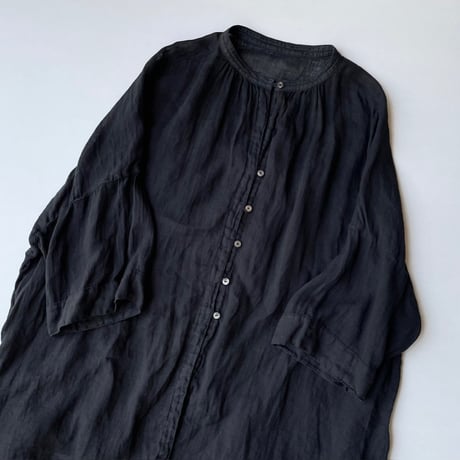 2023SS /  nest Robe リネンガーゼロングシャツ
