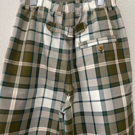 PAR ICI トラッドチェック 後ろゴムパンツ