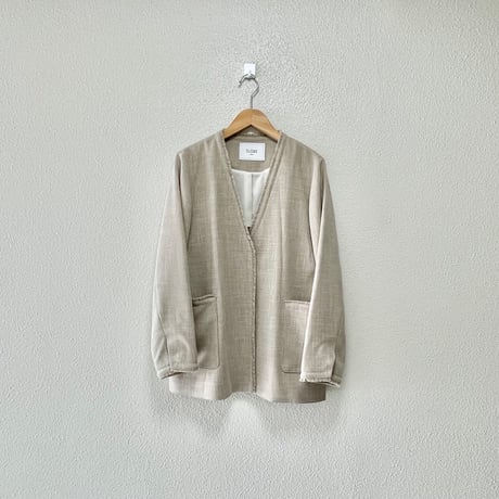 SLOBE IENA スラブVネックノーカラージャケット